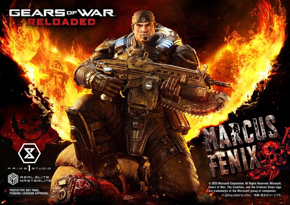 Gears of War: Reloaded Real Elite Masterline Series Statue 1/3 Marcus Fenix Ultimate Version 97 cm [1]