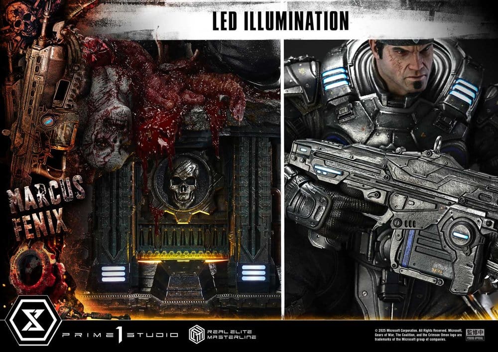 Gears of War: Reloaded Real Elite Masterline Series Statue 1/3 Marcus Fenix Ultimate Version 97 cm [5]