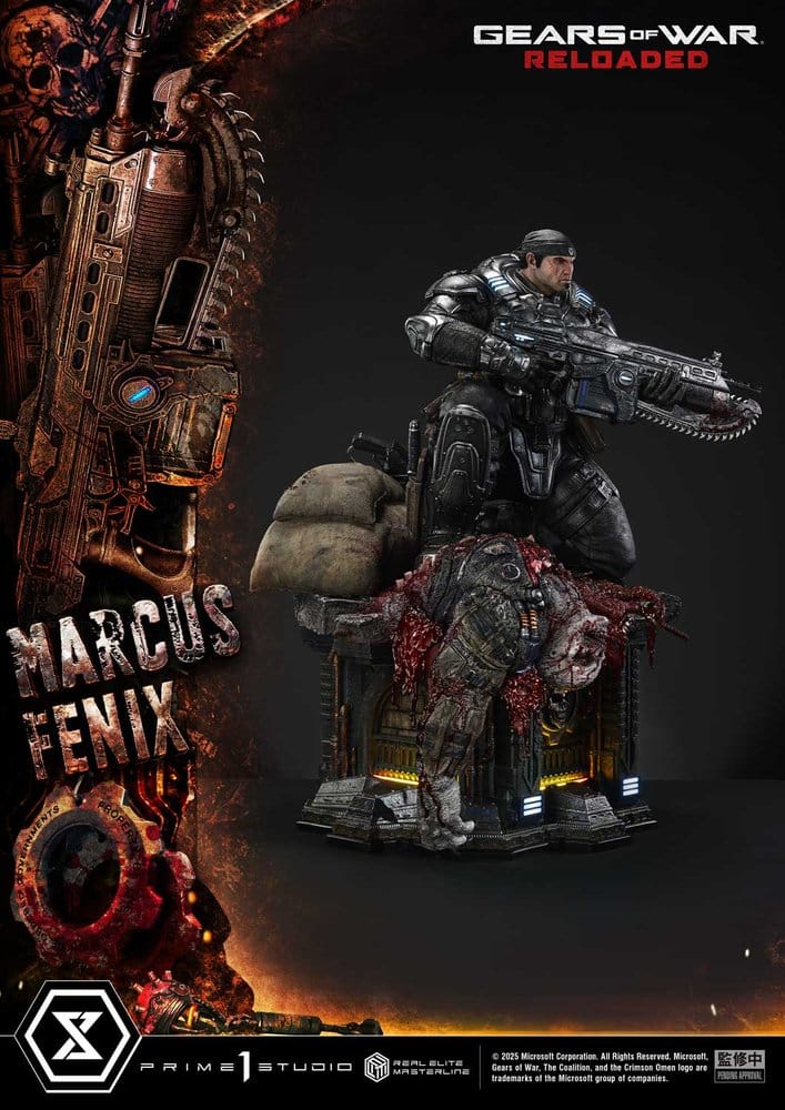 Gears of War: Reloaded Real Elite Masterline Series Statue 1/3 Marcus Fenix Ultimate Version 97 cm [9]