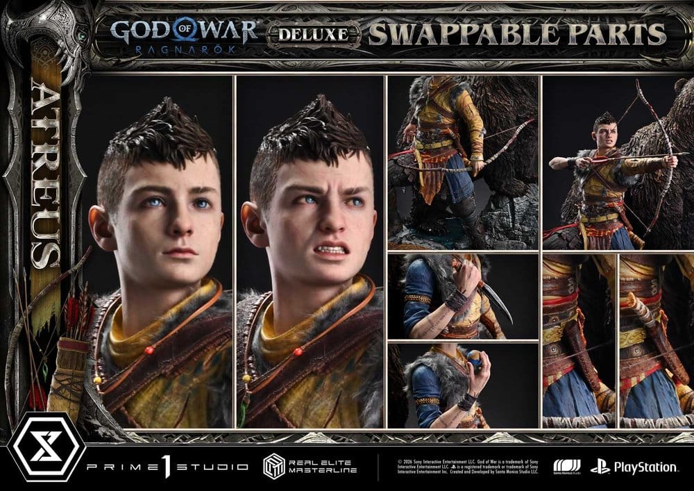 God of War: Ragnarok Real Elite Masterline Statue 1/3 Atreus DX Bonus Version 96 cm [2]
