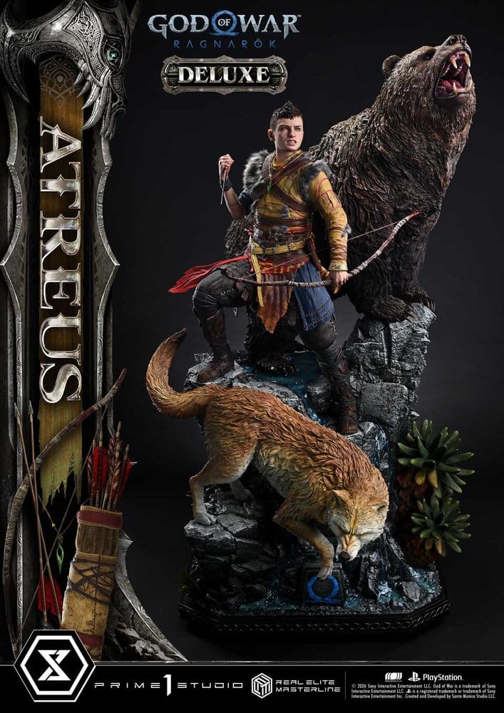 God of War: Ragnarok Real Elite Masterline Statue 1/3 Atreus DX Bonus Version 96 cm [3]