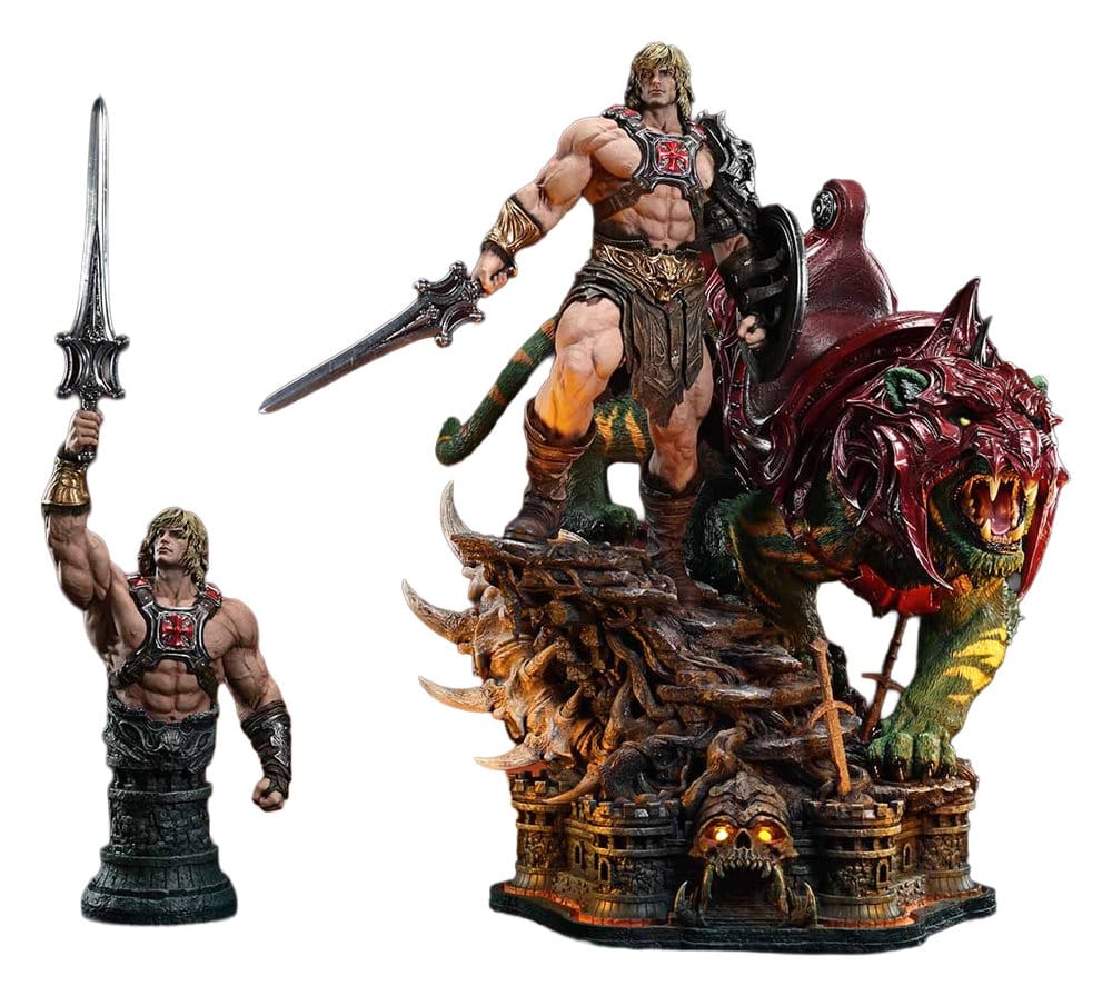 Collectibles - Masters of the Universe Real Elite Masterline Series Statue 1/4 He-Man & Battle Cat Ultimate Version 86 cm