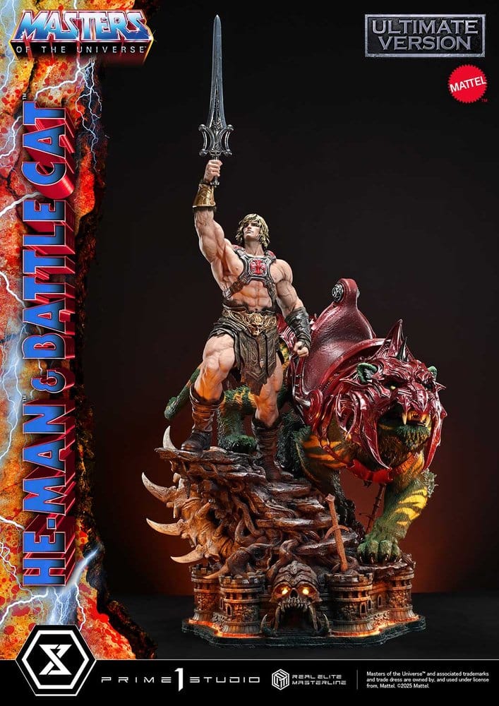Masters of the Universe Real Elite Masterline Series Statue 1/4 He-Man & Battle Cat Ultimate Version 86 cm [8]