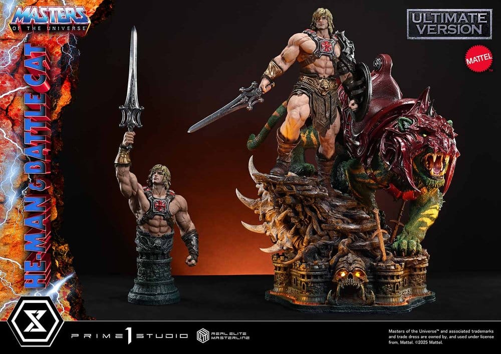 Masters of the Universe Real Elite Masterline Series Statue 1/4 He-Man & Battle Cat Ultimate Version 86 cm [19]