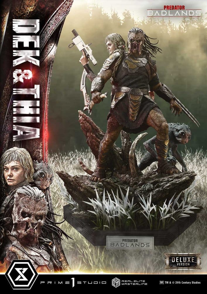 Predator Real Elite Masterline Statue 1/3 Badlands Dek & Thia Deluxe Version 87 cm [6]