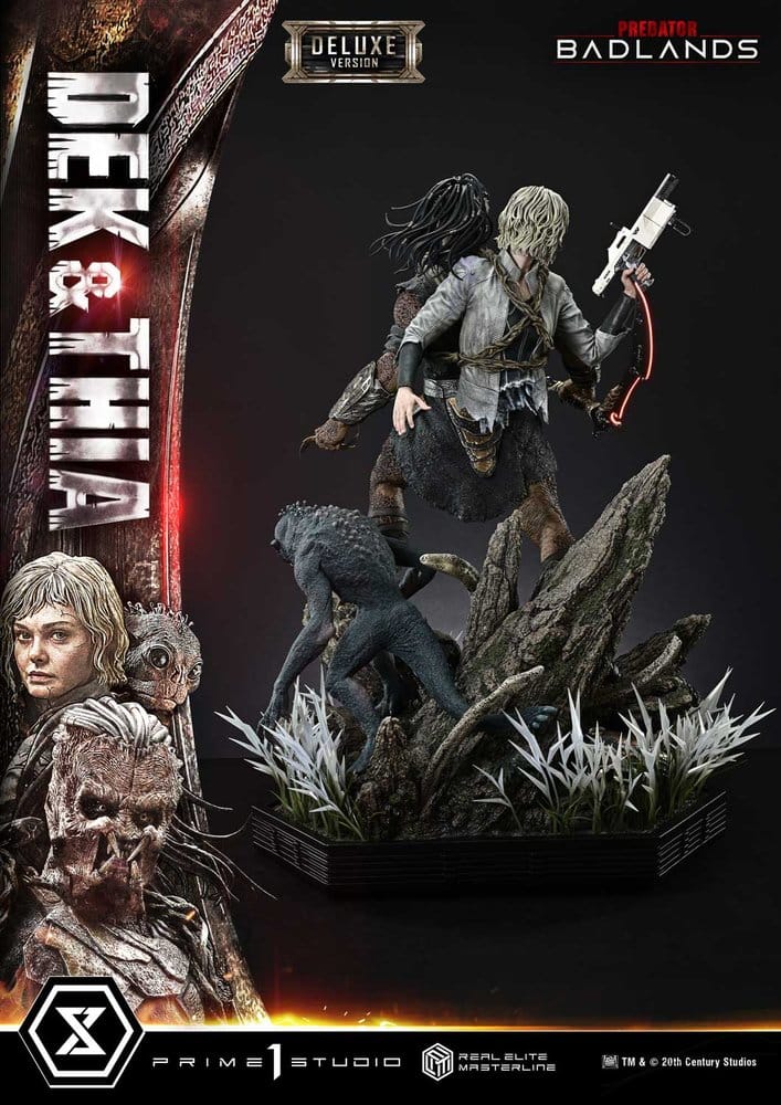 Predator Real Elite Masterline Statue 1/3 Badlands Dek & Thia Deluxe Version 87 cm [19]