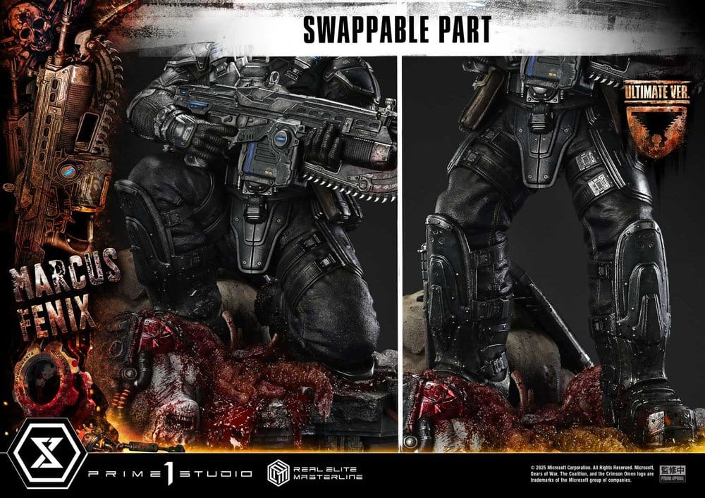Gears of War: Reloaded Real Elite Masterline Series Statue 1/3 Marcus Fenix Ultimate Version 97 cm [5]