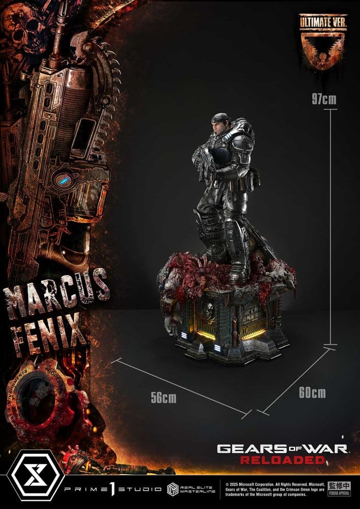 Gears of War: Reloaded Real Elite Masterline Series Statue 1/3 Marcus Fenix Ultimate Version 97 cm [8]
