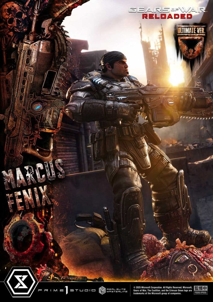 Gears of War: Reloaded Real Elite Masterline Series Statue 1/3 Marcus Fenix Ultimate Version 97 cm [16]
