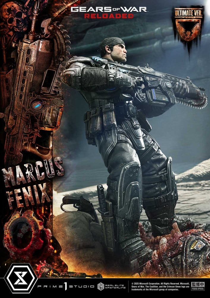 Gears of War: Reloaded Real Elite Masterline Series Statue 1/3 Marcus Fenix Ultimate Version 97 cm [18]
