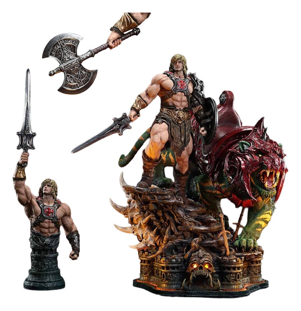Collectibles - Masters of the Universe Real Elite Masterline Series Statue 1/4 He-Man & Battle Cat Ultimate Bonus Version 86 cm