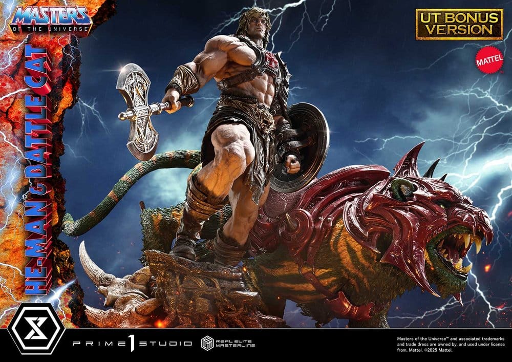 Masters of the Universe Real Elite Masterline Series Statue 1/4 He-Man & Battle Cat Ultimate Bonus Version 86 cm [2]