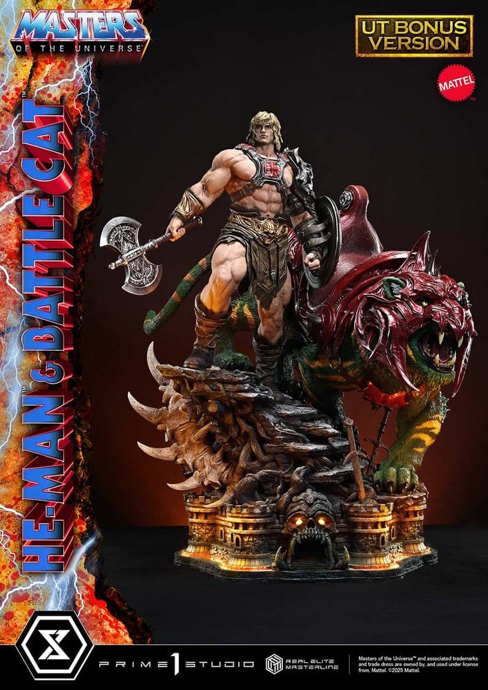 Masters of the Universe Real Elite Masterline Series Statue 1/4 He-Man & Battle Cat Ultimate Bonus Version 86 cm [9]