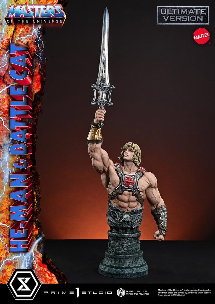 Masters of the Universe Real Elite Masterline Series Statue 1/4 He-Man & Battle Cat Ultimate Bonus Version 86 cm [15]