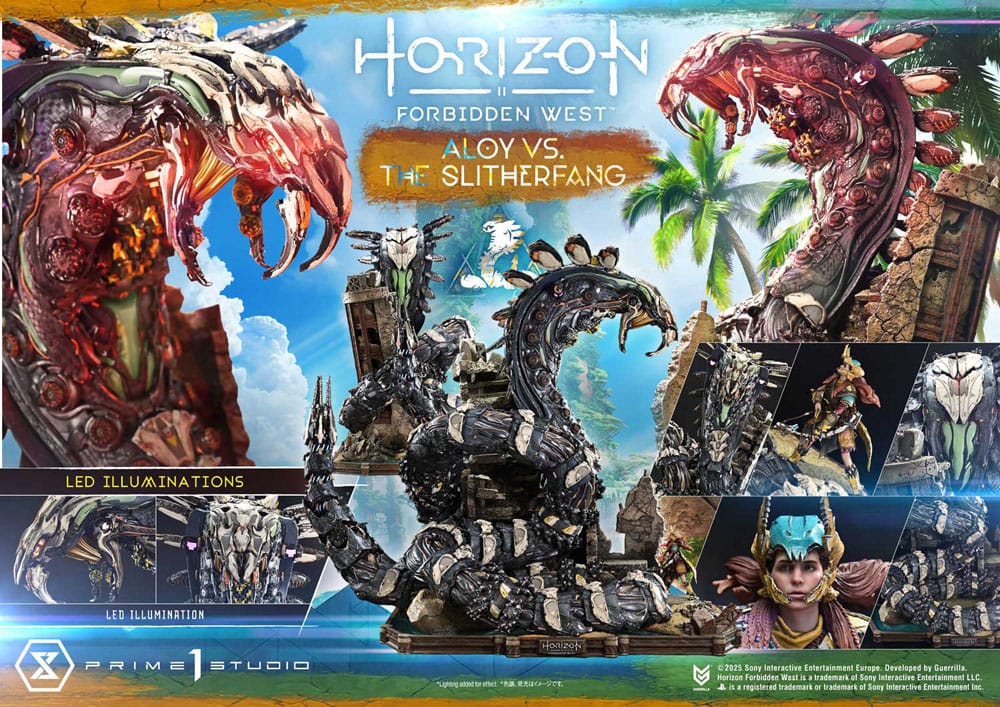 Horizon Forbidden West Ultimate Diorama Masterline Series Statue Aloy vs. The Slitherfang Bonus Version 82 cm [9]