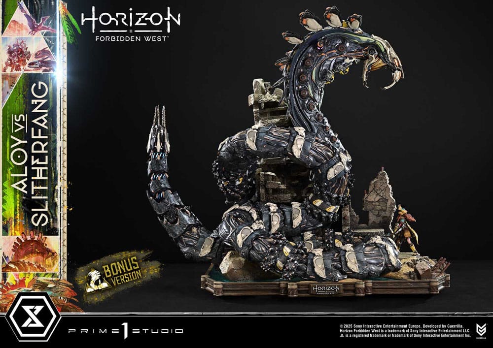 Horizon Forbidden West Ultimate Diorama Masterline Series Statue Aloy vs. The Slitherfang Bonus Version 82 cm [19]