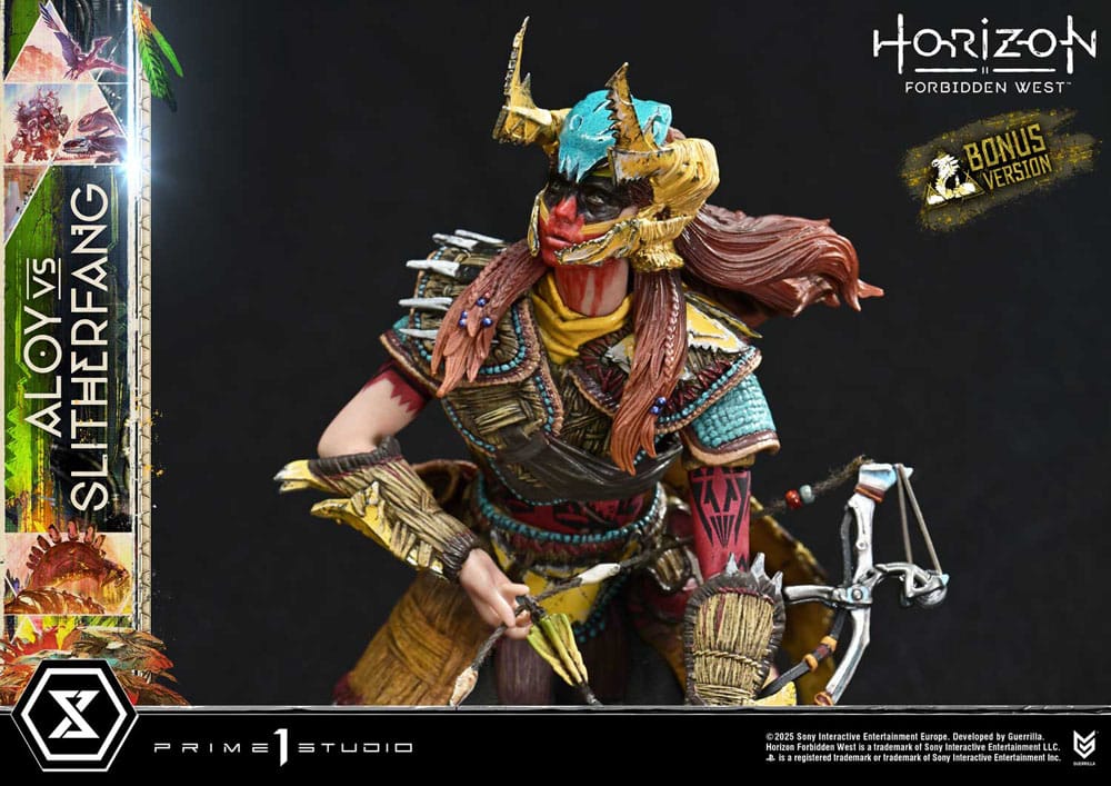 Horizon Forbidden West Ultimate Diorama Masterline Series Statue Aloy vs. The Slitherfang Bonus Version 82 cm [21]