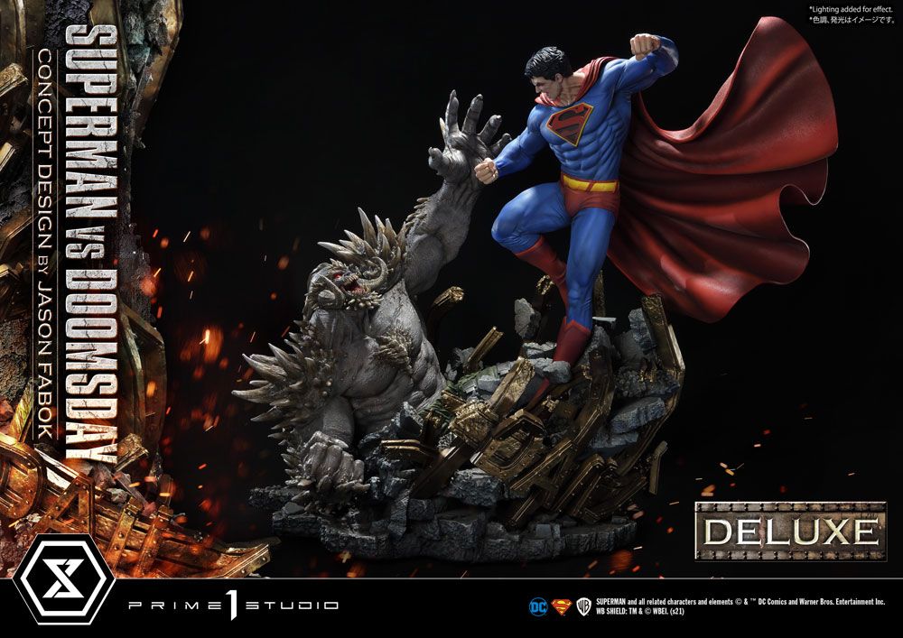 DC Comics Statue 1/3 Superman Vs. Doomsday by Jason Fabok Deluxe Bonus Version 95 cm