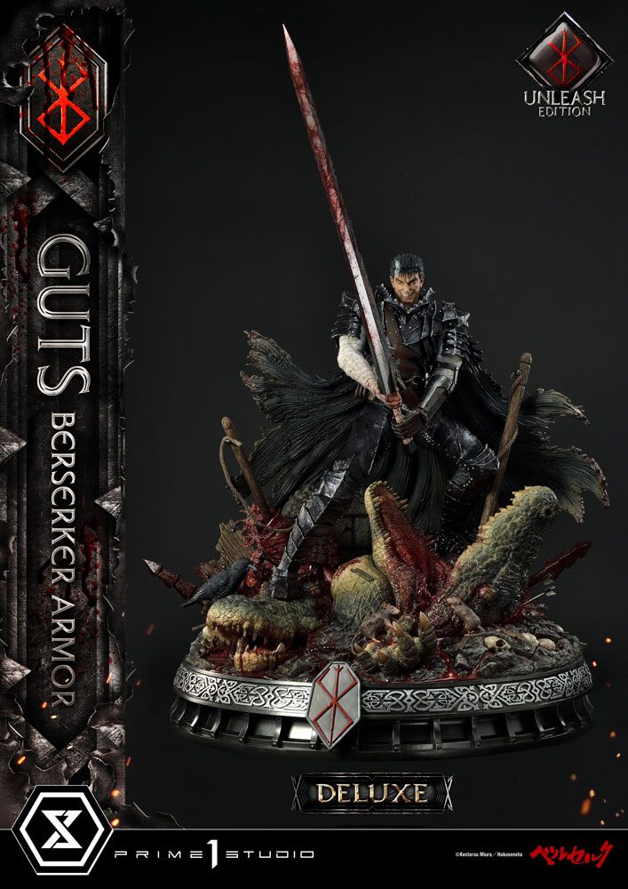 Prime 1 Studio Berserk Statue 1/4 Guts Berserker Armor Unleash Edition  Deluxe Ve