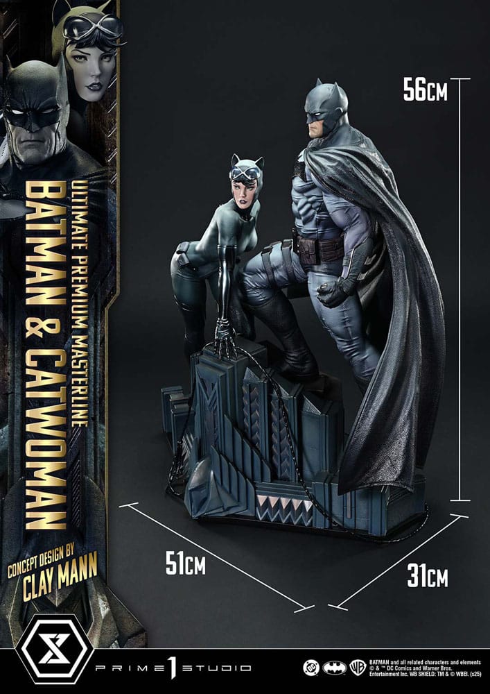 DC Comics Ultimate Premium Masterline Series Statue 1/4 Batman & Catwoman (Concept Design by Clay Mann) 56 cm [7]