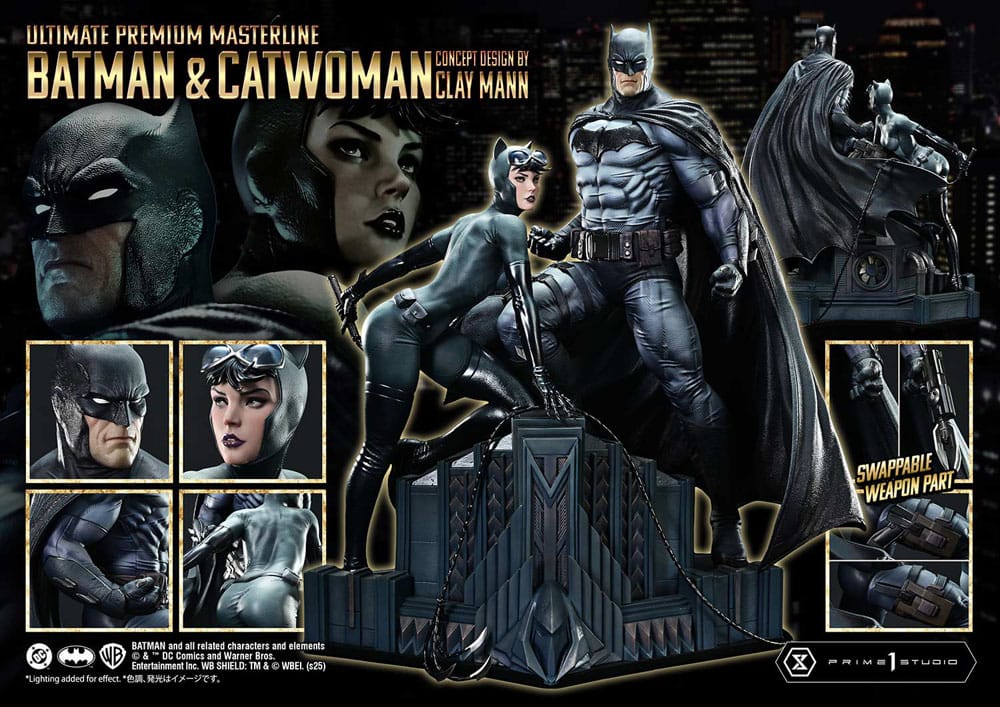 DC Comics Ultimate Premium Masterline Series Statue 1/4 Batman & Catwoman (Concept Design by Clay Mann) Bonus Version 56 cm [6]