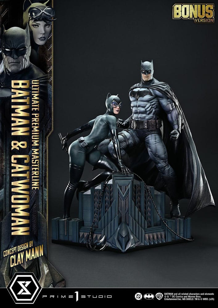 DC Comics Ultimate Premium Masterline Series Statue 1/4 Batman & Catwoman (Concept Design by Clay Mann) Bonus Version 56 cm [10]