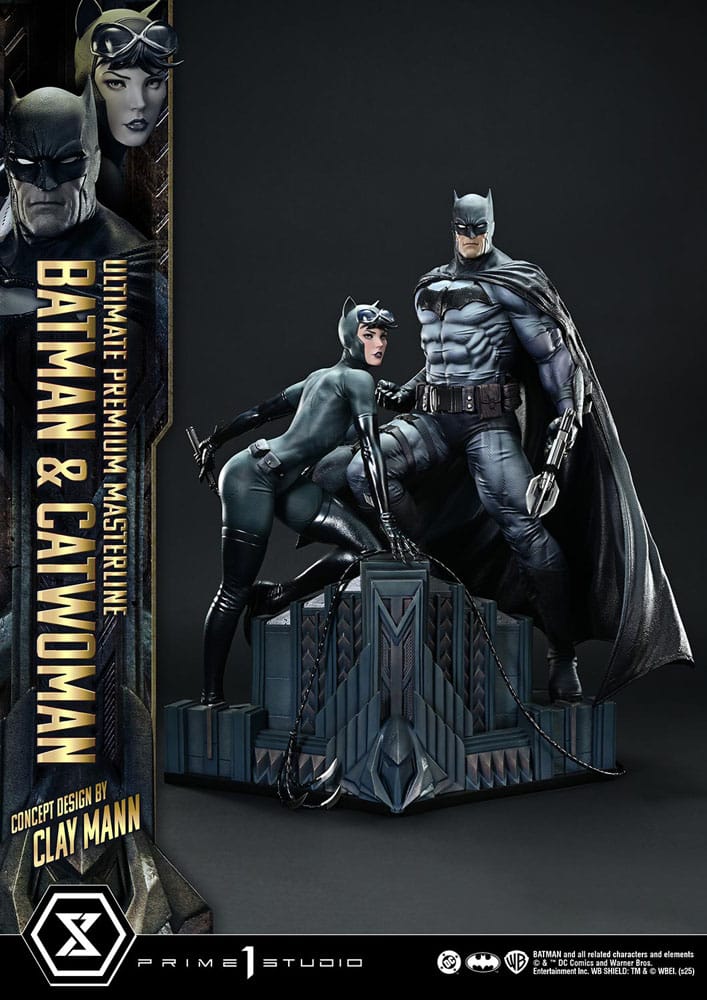 DC Comics Ultimate Premium Masterline Series Statue 1/4 Batman & Catwoman (Concept Design by Clay Mann) Bonus Version 56 cm [15]