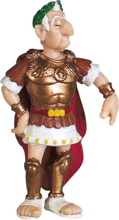 Asterix figur af Julius Caesar på 8 cm