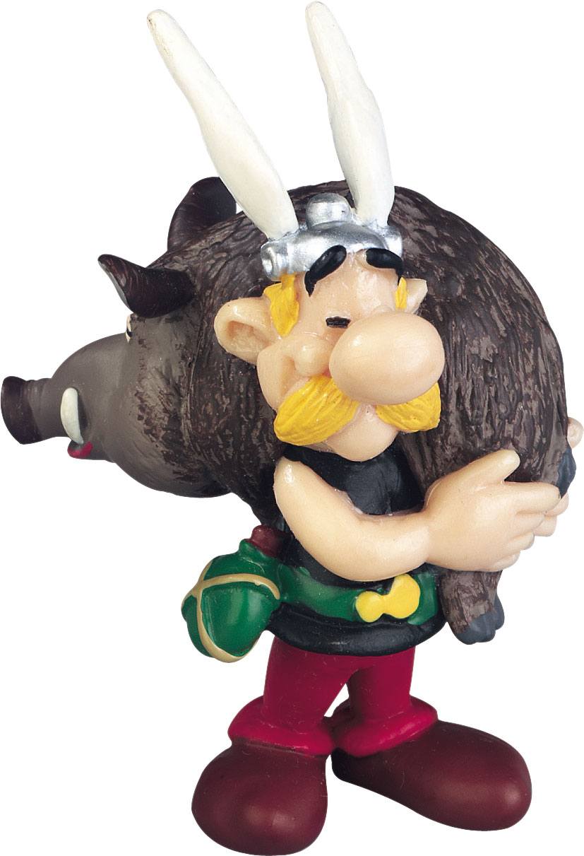 Asterix Figure Asterix holding a Boar 6 cm