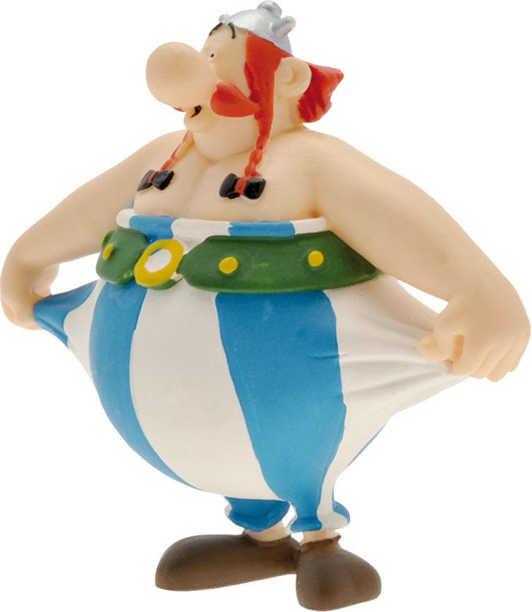 Asterix Figure Obelix holding his pants 8 cm