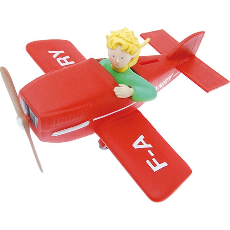 Den Lille Prins Sparebøsse - Den Lille Prins i sit fly 27 cm