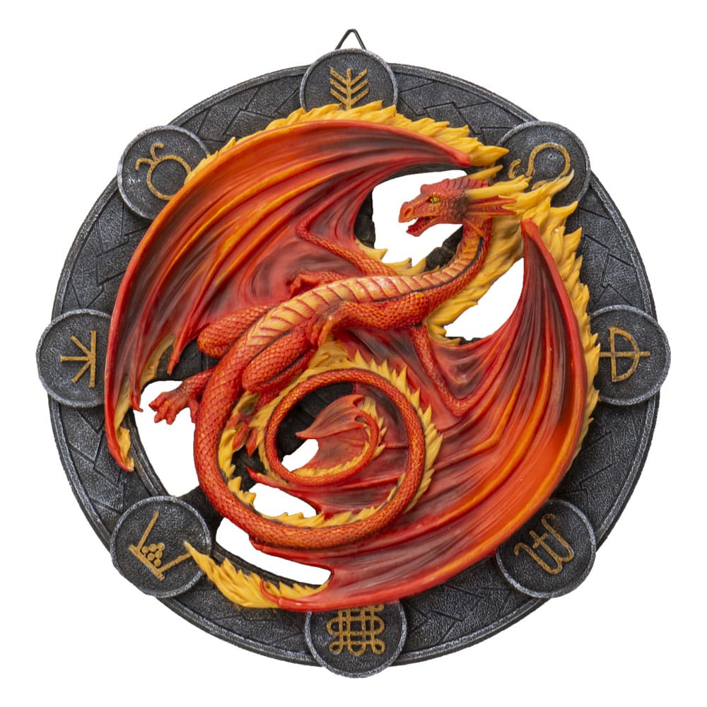 Anne Stokes Plaque Beltane Dragon 32 cm