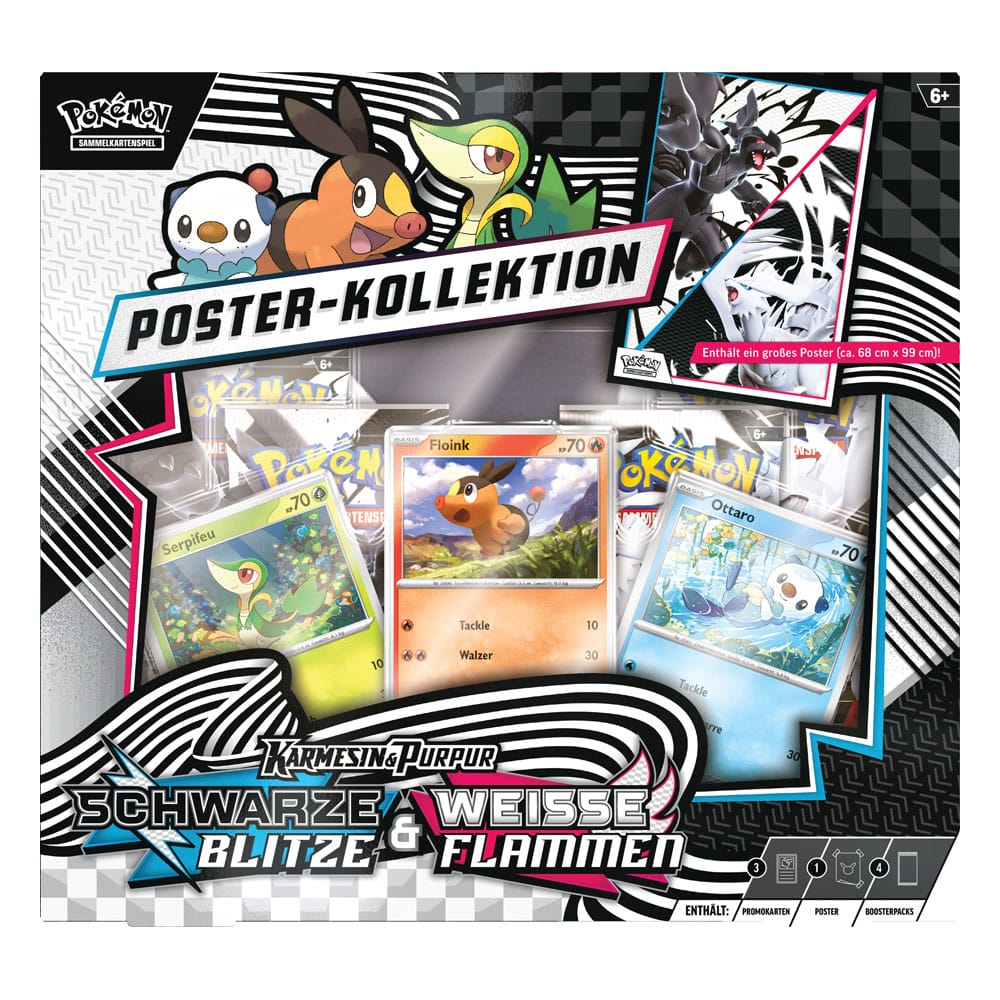 Pokémon TCG Karmesin & Purpur: Schwarze Blitze & Weisse Flammen Poster Collection *German Version* afbeelding