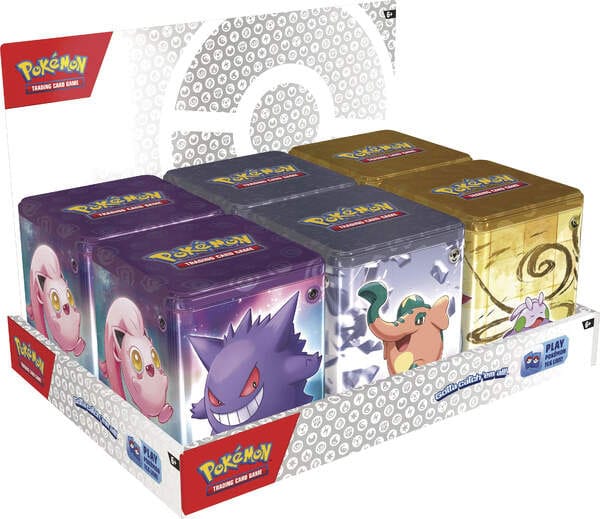 Pokémon TCG Stackable Tin Spring 2024 Display (6) *German Version*