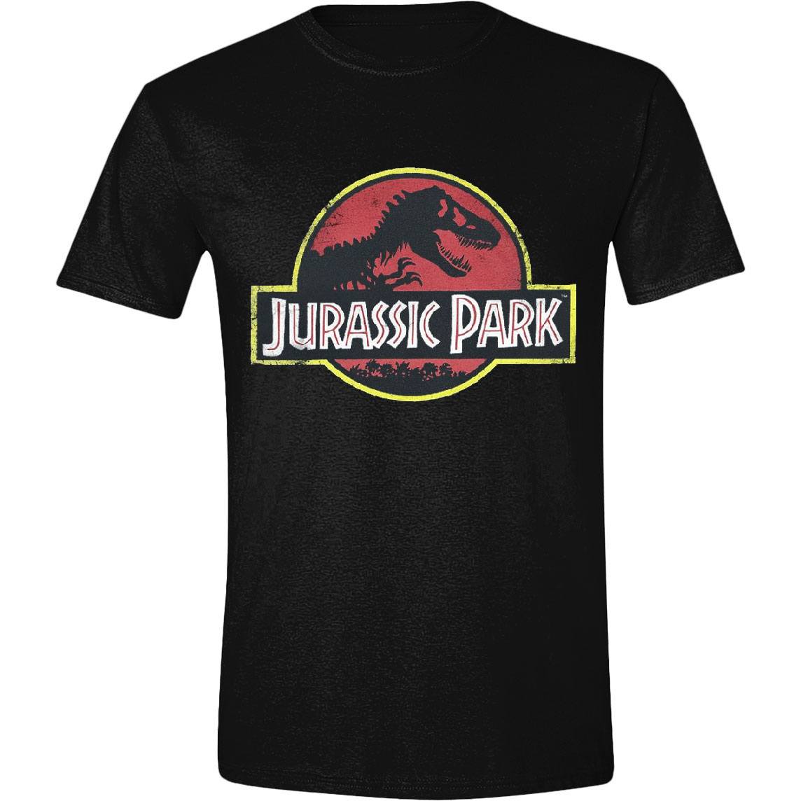 Jurassic Park T-Shirt Classic Logo Size L