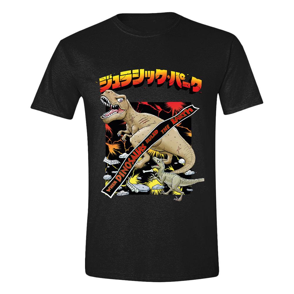 Jurassic Park - Rule the Earth  T-Shirt - Zwart - Maat M