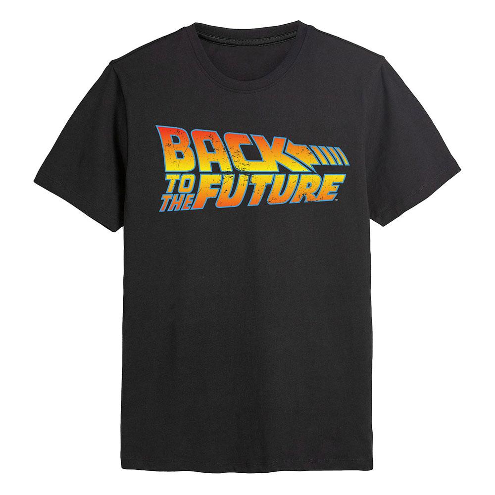 Back To The Future Logo T-shirt Zwart