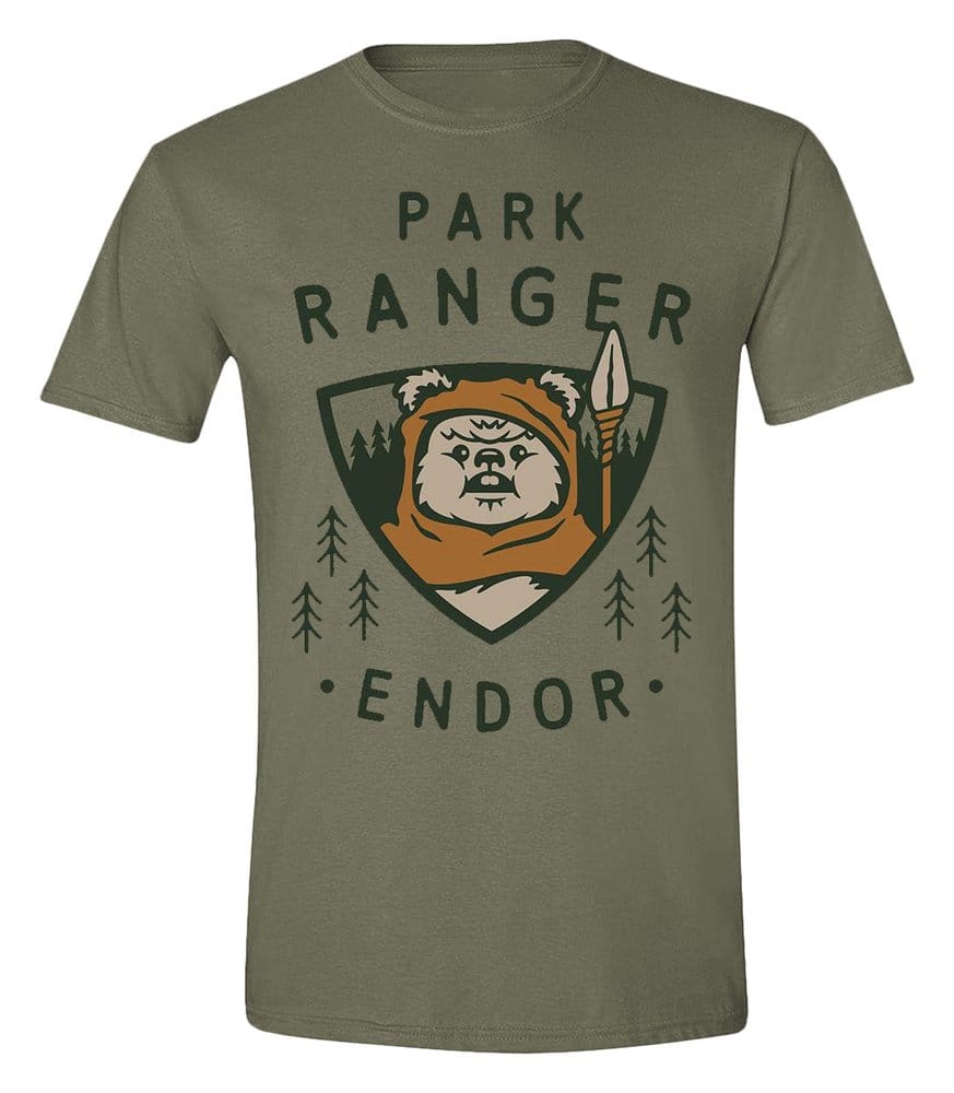 PRECOMENZI - Star Wars T-Shirt Park Ranger Ewok Size M