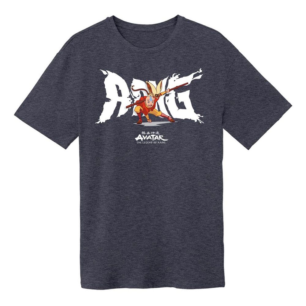 Avatar: The Last Airbender Heren Tshirt -S- Aang Pose AANG Grijs