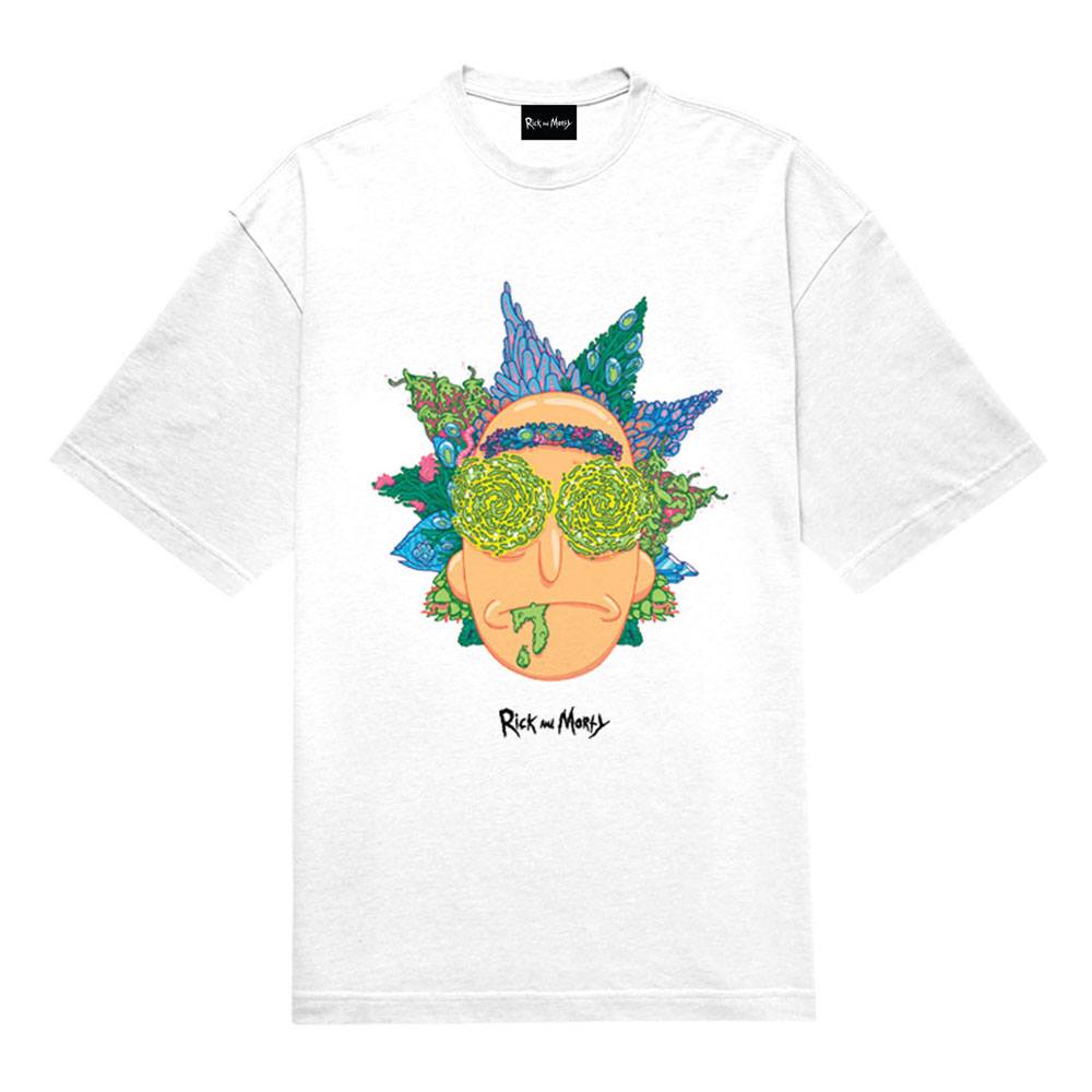 Rick and Morty - Ricks Head CP  T-Shirt - Wit - Maat L
