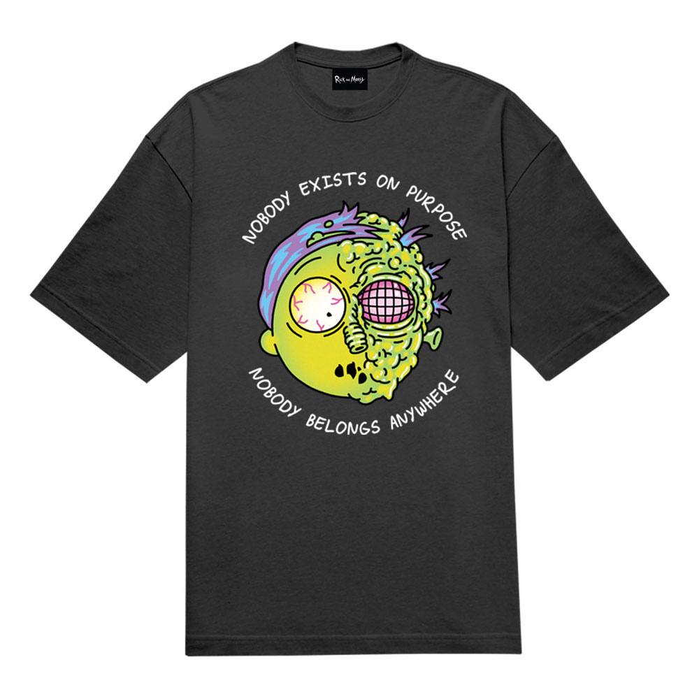 Rick and Morty - Nobody Exists On Purpose..  T-Shirt - Zwart - Maat M