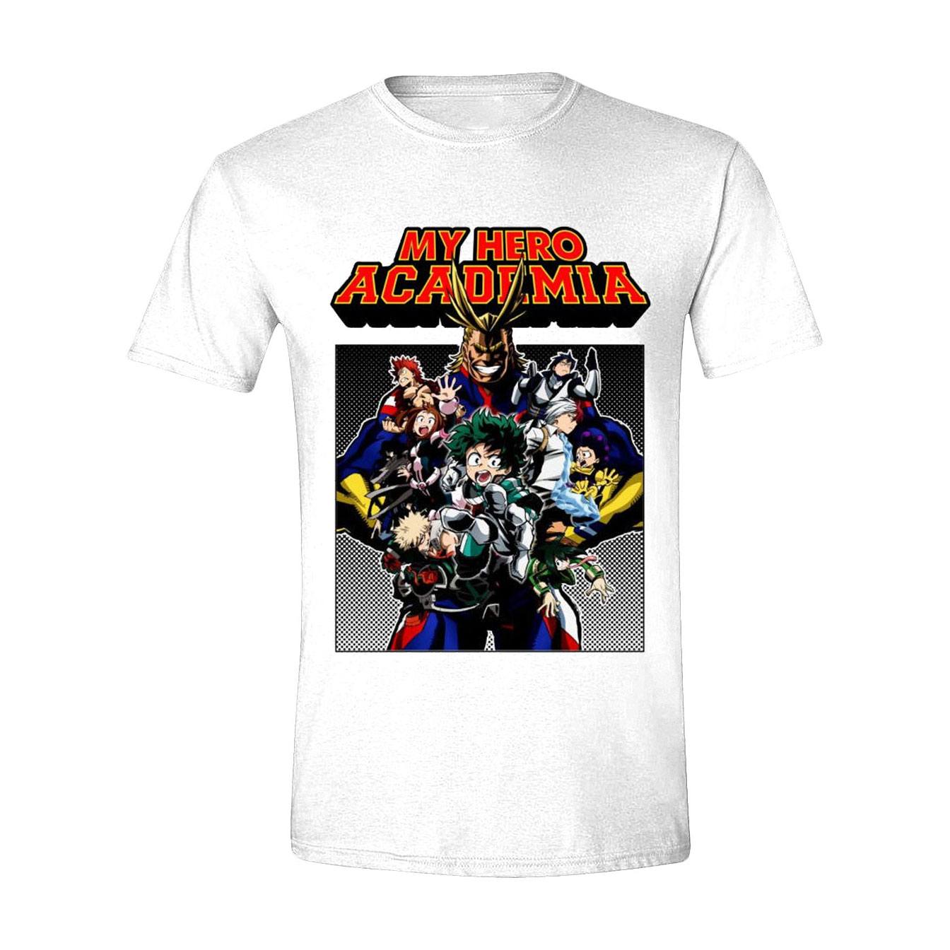 My Hero Academia Heren Tshirt -L- Poster Shot Wit