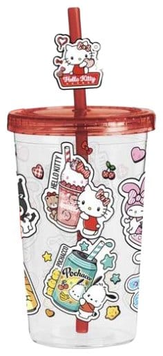 Hello Kitty and Friends Tumbler with Straw American Diner Version