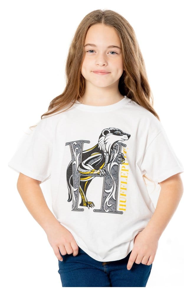 Harry Potter Kids T-Shirt Hufflepuff Mosaic Size 5-6