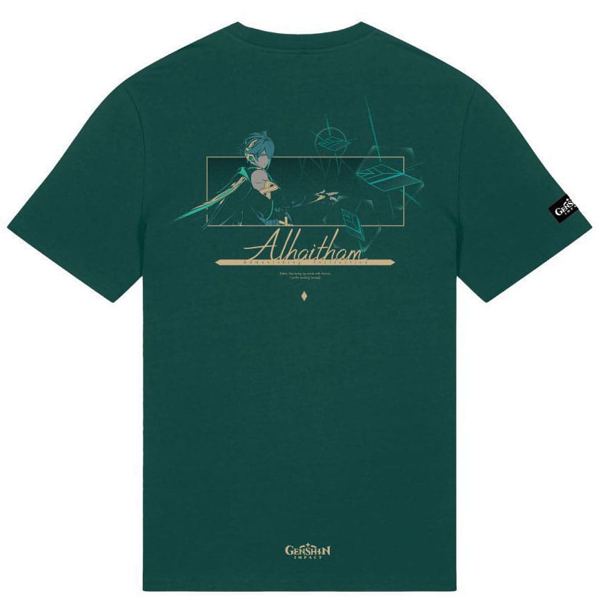 Genshin Impact T-Shirt Alhaitham Green Size M afbeelding
