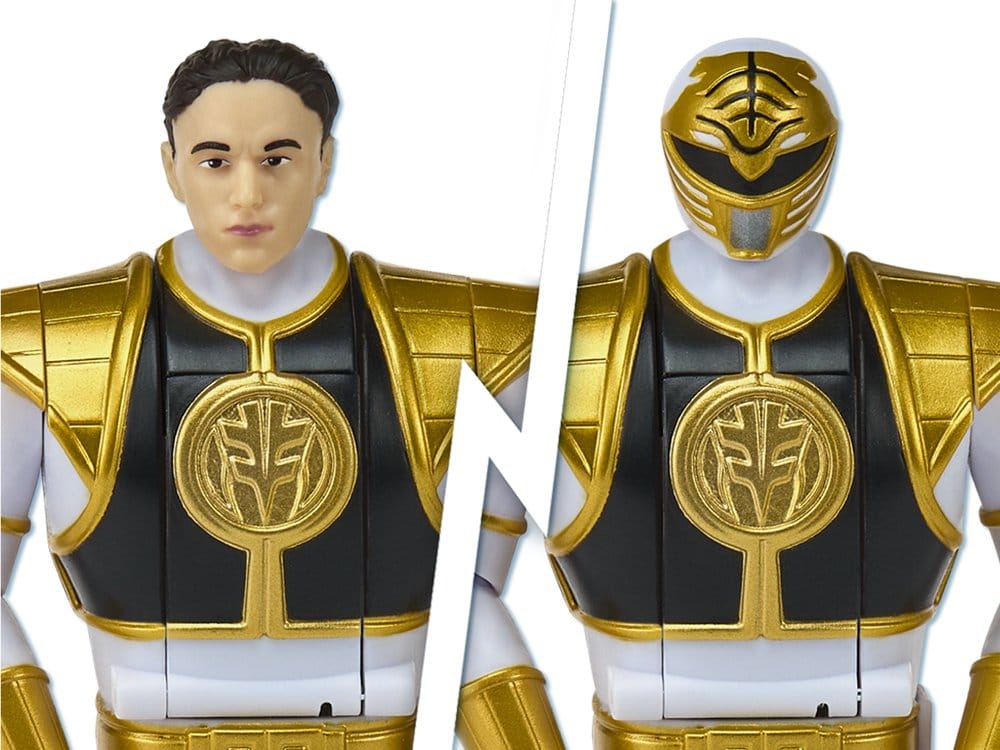 PRECOMENZI - Power Rangers Auto-Morphin Action Figure White Ranger 15 cm