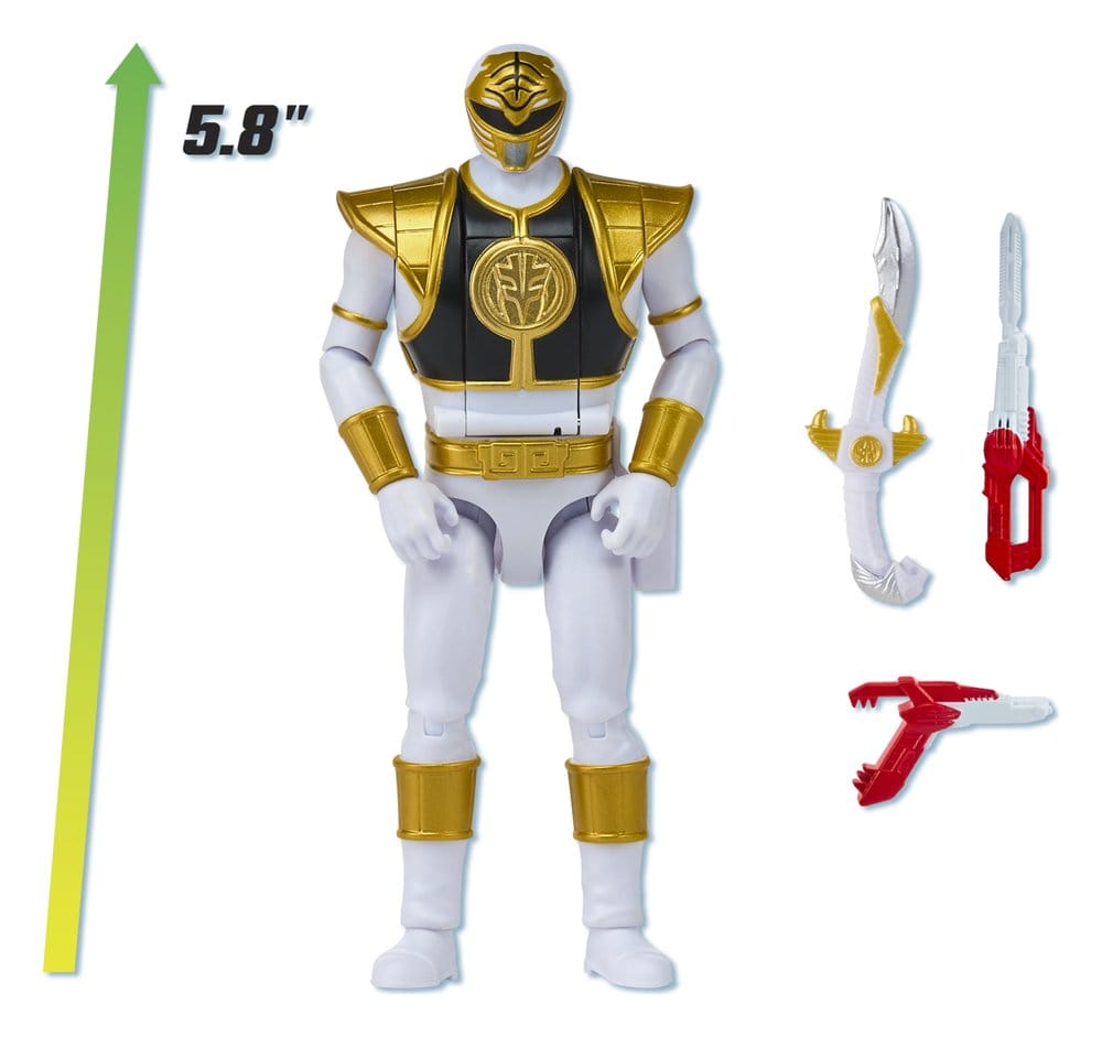 Power Rangers Auto-Morphin Action Figure White Ranger 15 cm [1]