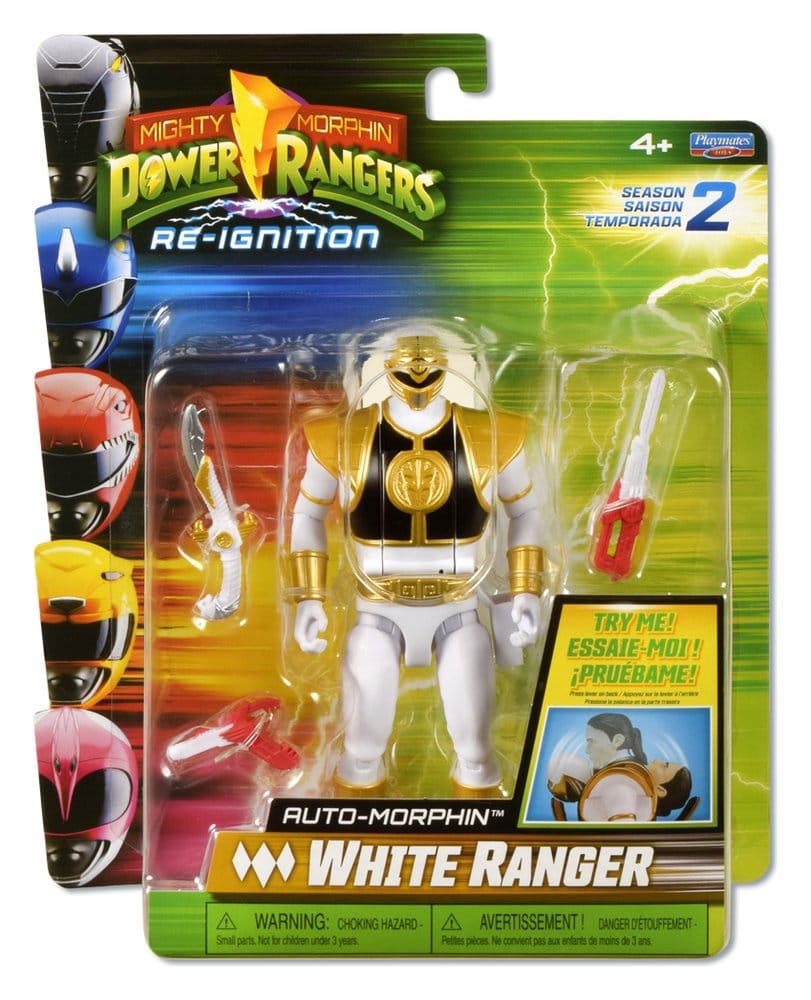 Power Rangers Auto-Morphin Action Figure White Ranger 15 cm [3]