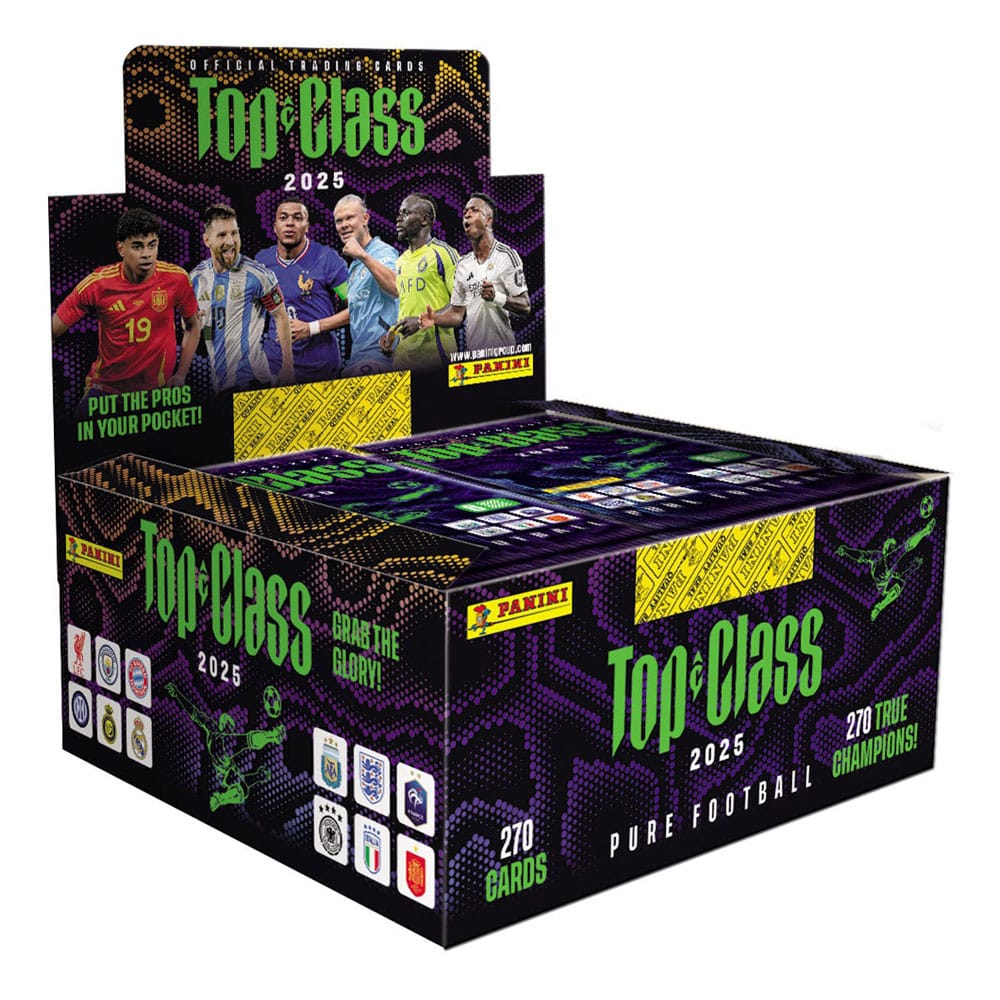 FIFA Top Class 2025 Trading Cards Flow Packs Display (24)