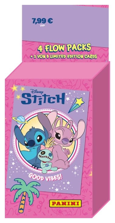 PRECOMENZI - Stitch Trading Cards Good Vibes Eco Blister *German Version*
